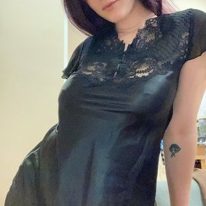 Vintage Christian Dior satin slip dress